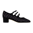 Chevalier pompes en cuir carel noir