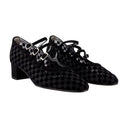 Chevalier pompes en cuir carel noir