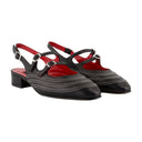 Peche Moto Sandals Carel Cuero negro