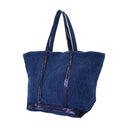L BASSO SHOPPER ZIPPE Vanessa Bruno Linen Blue