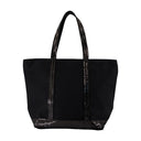 M Bag de comprador Zippe Vanessa Bruno Cotton Black