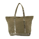 M Zippe Shopper Bag Vanessa Bruno Line Khaki