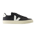 Campo Sneakers In Black And White Chromefree Leather