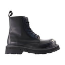 New Kenzo Smile Lace Up Boots Kenzo Leather Black