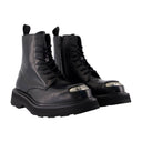 New Kenzo Smile Lace Up Boots Kenzo Leather Black