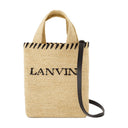 Shopper Bag Lanvin Wicker Neutral