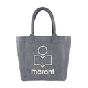 Small Yenky Gz Shopper Bag Isabel Marant Cotton Black