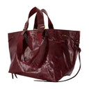 Wardy Gz Shopper Bag Isabel Marant Leather Burgundy