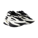 Eenhoorn sneakers balmain leer zwart/ wit