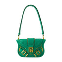 Blaze schoudertas Balmain Leather Green