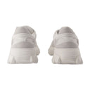 B Les baskets East Balmain en cuir blanc