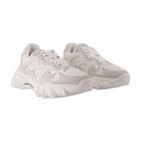 B Les baskets East Balmain en cuir blanc