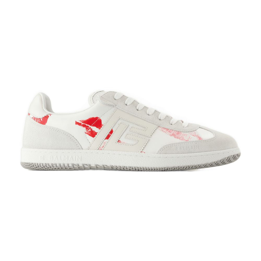 Zapatillas Balmain Swan Balmain Cuero blanco/rojo