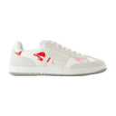 Balmain svan sneakers Balmain læder hvid/rød