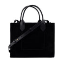 B Army Small Shopper Bag Balmain Leather Black