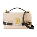 B Buzz 24 Crossbody Balmain in pelle neutra/nera