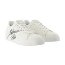 B Les baskets de la Cour Balmain en cuir blanc