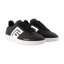 Swan Sneakers Balmain Leather Black/White