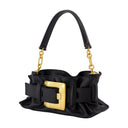Anthem Mini Bolso De Hombro Balmain Cuero Negro