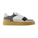 B Flip Flip Sneakers Balmain de cuero gris