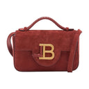 B Buzz Mini Bag 17 Balmain Leather Red