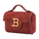B Buzz Mini Bag 17 Balmain Leather Red