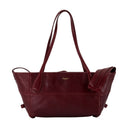 Track Zip Small Shoulder Bag Balmain Leather Purple