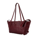 Track Zip Small Shoulder Bag Balmain Leather Purple