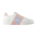 B Court Sneakers Balmain Leer Roze