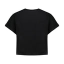 Vintage print gewas T -shirt balmain katoen zwart