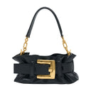 Anthem Mini Shoulder Bag Balmain Leather Black