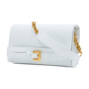 Shuffle Wallet On Chain Balmain Leather White