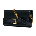 Shuffle Wallet On Chain Balmain Leather Black