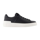 B Court Sneakers Balmain Leather Black