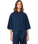 Max Mara Weekend Zannata blauw denim overhemd