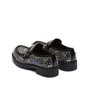 Prada Rhinestone lederen loafers