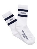 Golden Goose Chaussettes Enfant Hautes Côtes/ Rayures/ Golden Goose