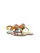 Dolce & Gabbana en cuir Ayers Crystal Sandals