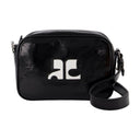 Reedition Camera Crossbody Courreges Leather Black