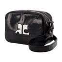 Reedition Camera Crossbody Courreges Leather Black