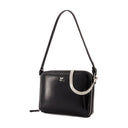 Cloud Naplack Purse Courreges en cuir noir