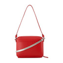 Purse de nube encadenado Courreges Leather Red