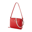 Purse de nube encadenado Courreges Leather Red