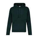 Fleece Hoodie In Green Cotton