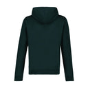 Fleece Hoodie In Green Cotton