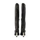Botas circulares Courreges de cuero sintético negro