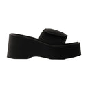 Scuba Wave Sandals Courreges Polyester Black