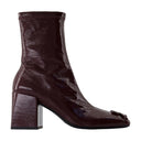 Reedition Ankle Boots Courreges lederen bordeaux