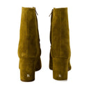 Celeste kostki buty rouje skórzane khaki