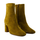 Celeste kostki buty rouje skórzane khaki